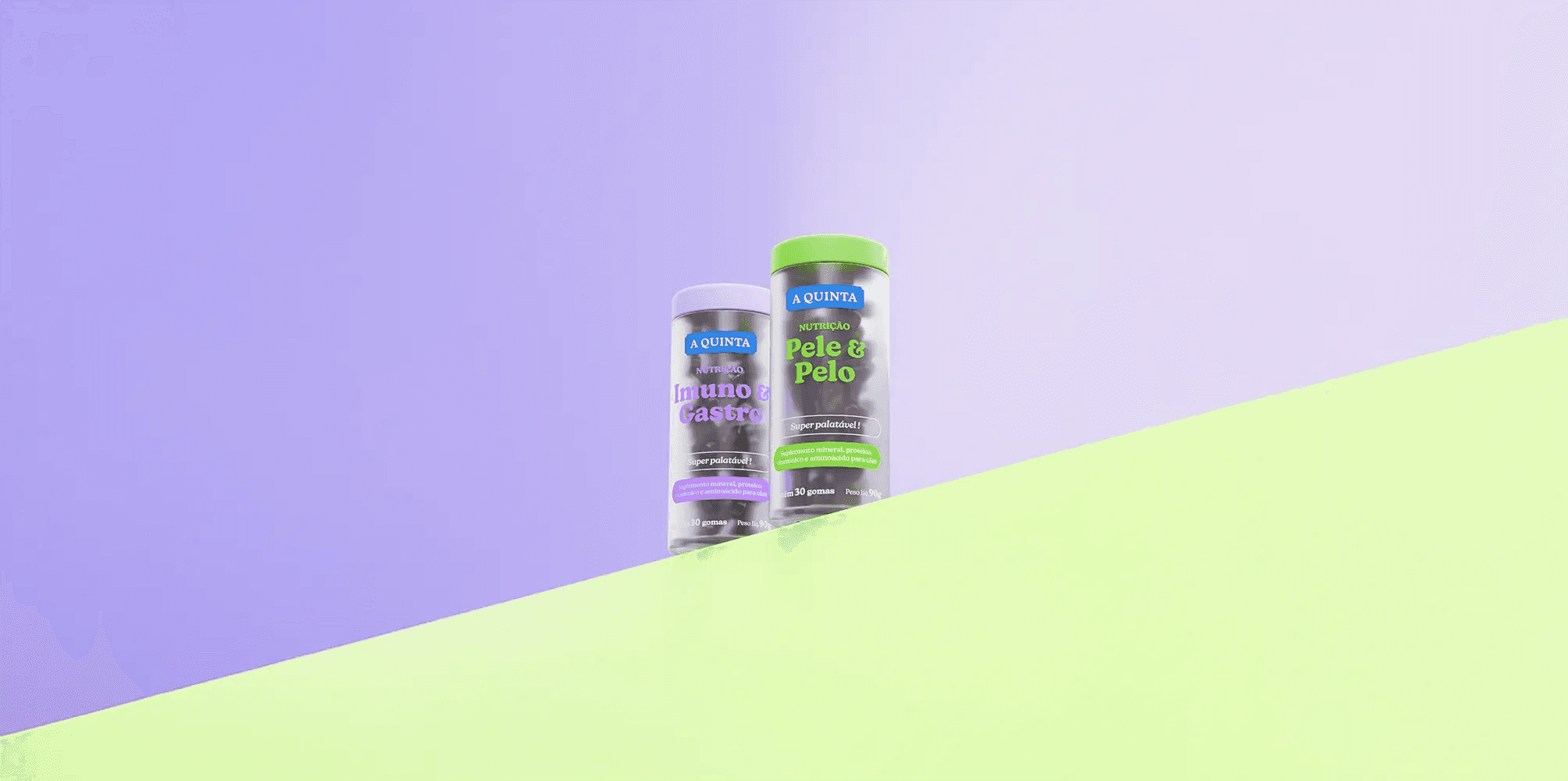 Gummies naturais A Quinta feitos com pé de galinha e colágeno natural para cães