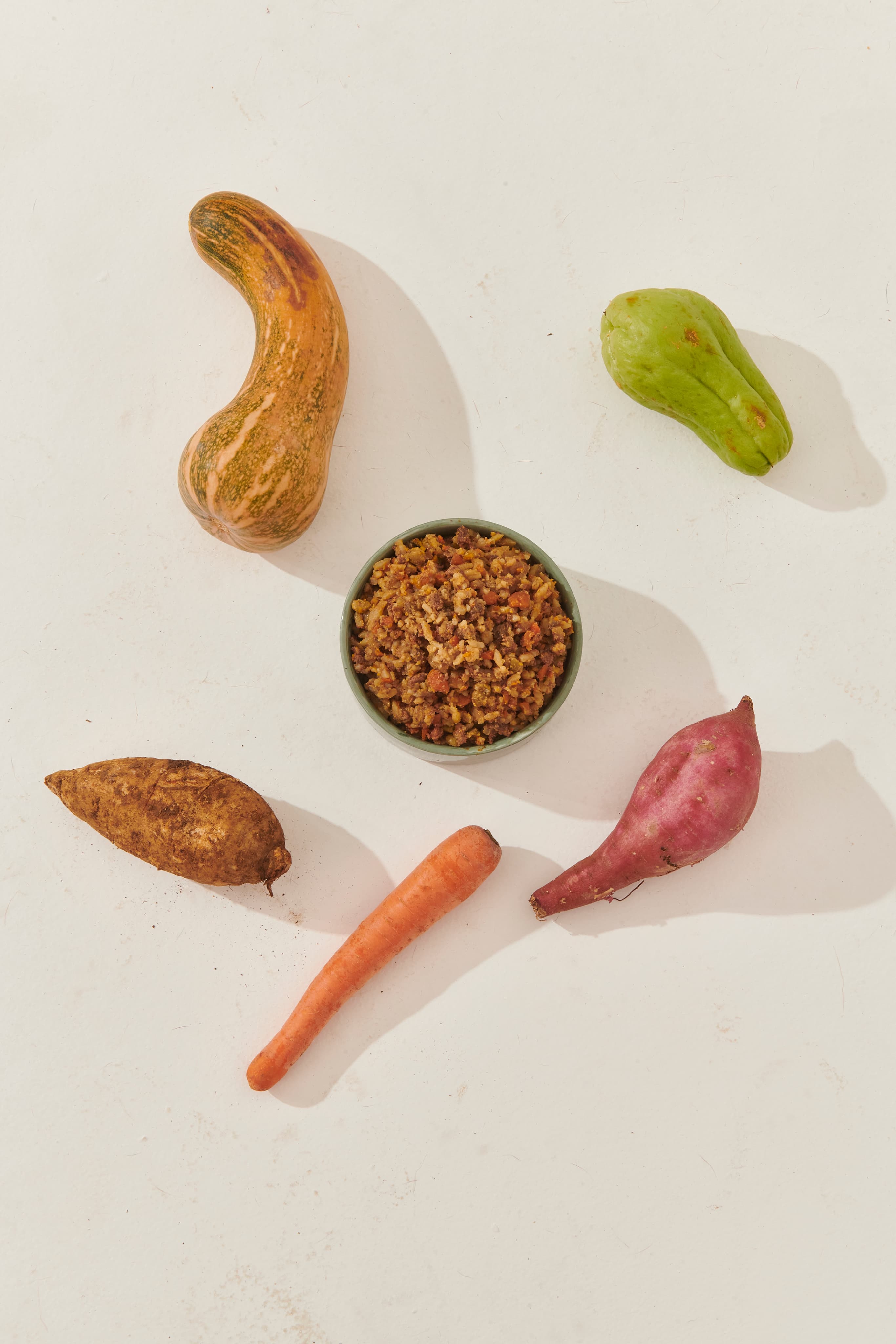 Ingredientes naturais e frescos utilizados nas dietas A Quinta para cães